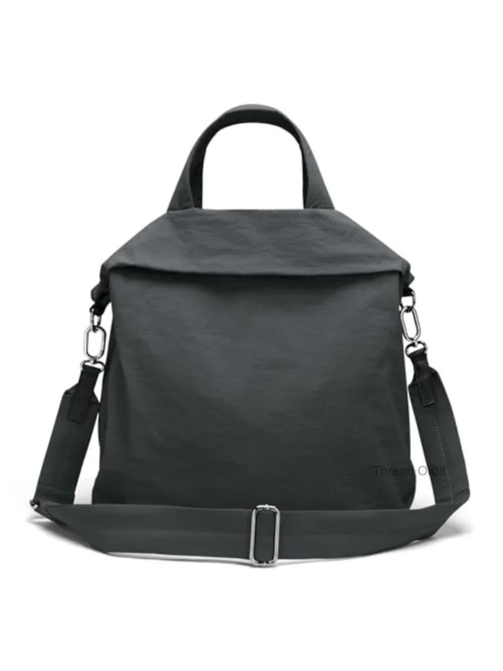 Large Hobo Crossbody Bag 19L Nylon Tote with Straps for Travel Gym